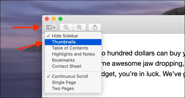 Integrate multiple PDF files on Mac with the Preview app