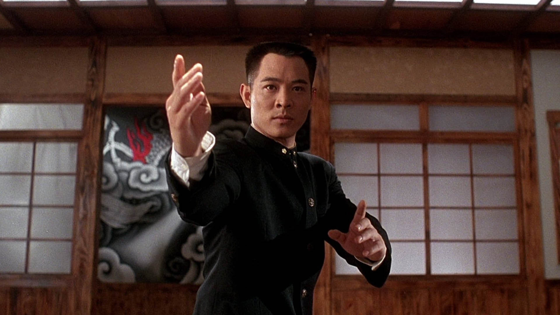 Jet Lee in the movie Fist of Legend