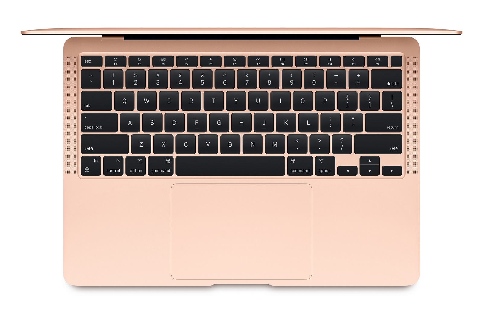 New MacBook Air 13 keyboard and trackpad with M1 chip