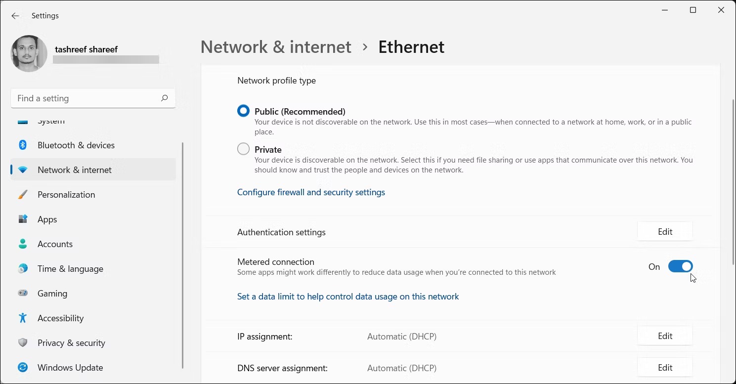 Prevent Windows 11 update by defining meterd connection