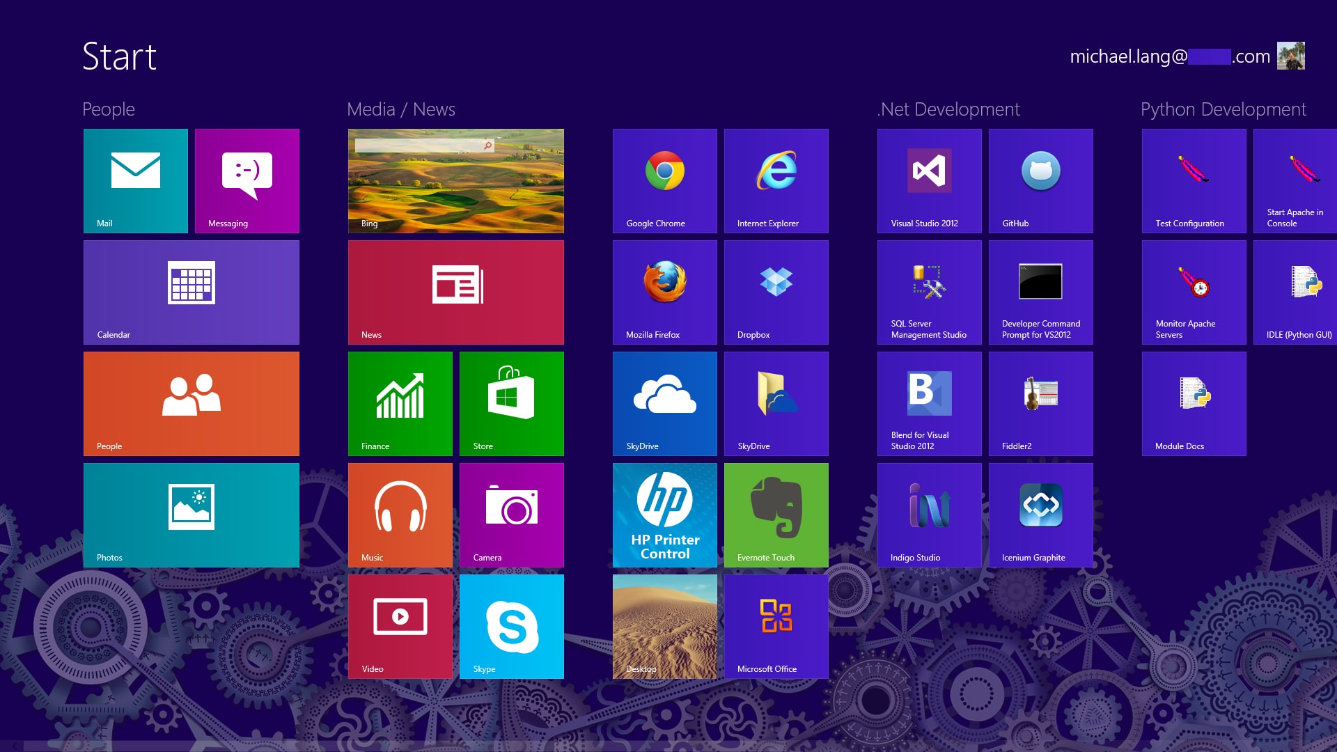 Microsoft Windows 8 Metro user interface