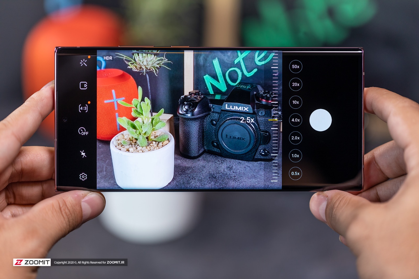 Samsung Galaxy Note 20 Ultra camera user interface