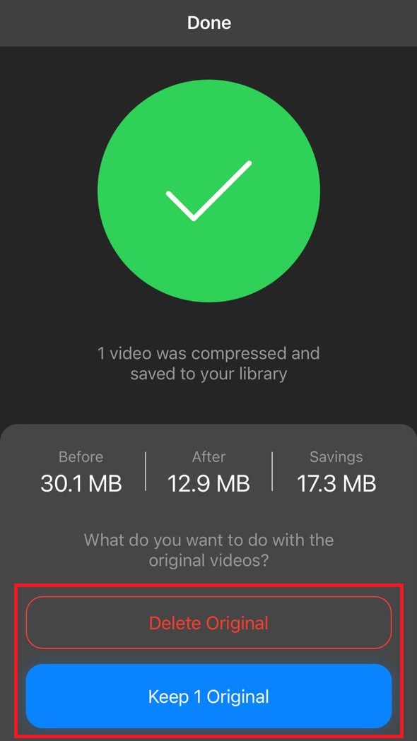 2- Reduce video size on iPhone with Compress Videos & Resize Video app