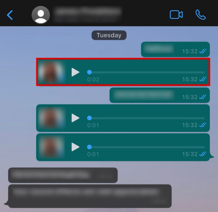 2- Transfer voice and WhatsApp audio files by email