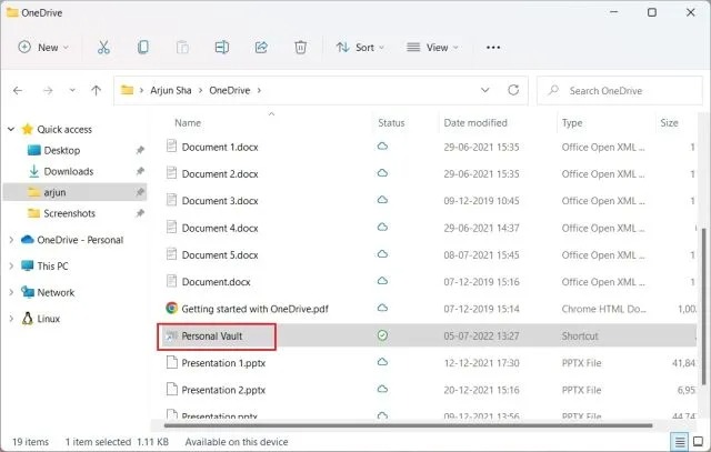 3- Encrypt Windows 11 files and folders using OneDrive