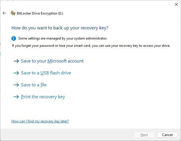 5- Virtual drive encryption with BitLocker in Windows 11