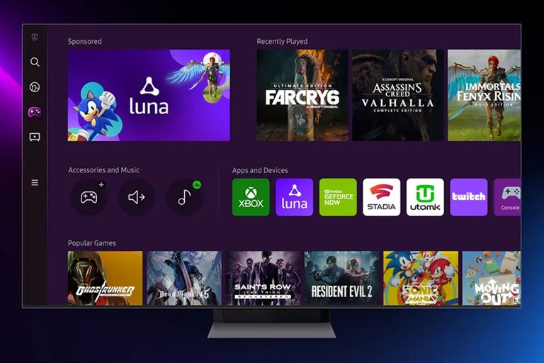 Samsung Added Luna Service Games To Its Smart Tvs And Monitors