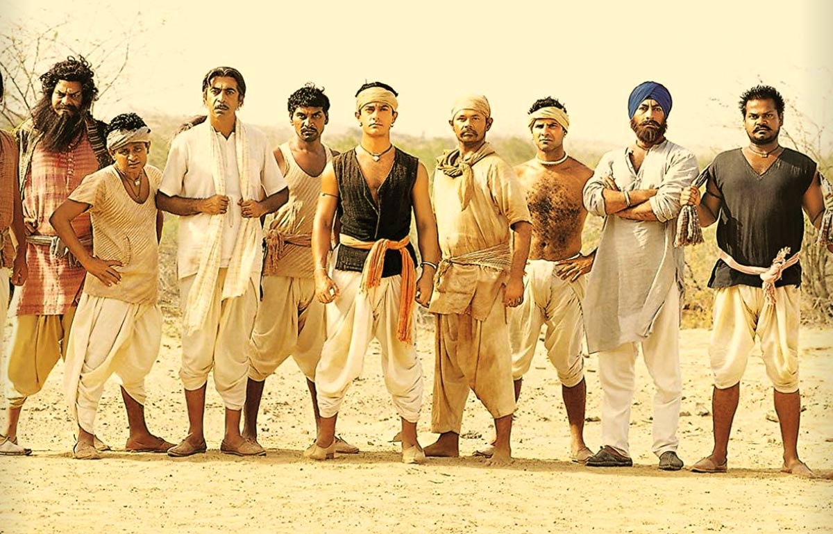 Aamir Khan in the film Baaj as rural farmers in India