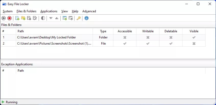 Folder encryption in Windows 11 with Easy File Locker app-6