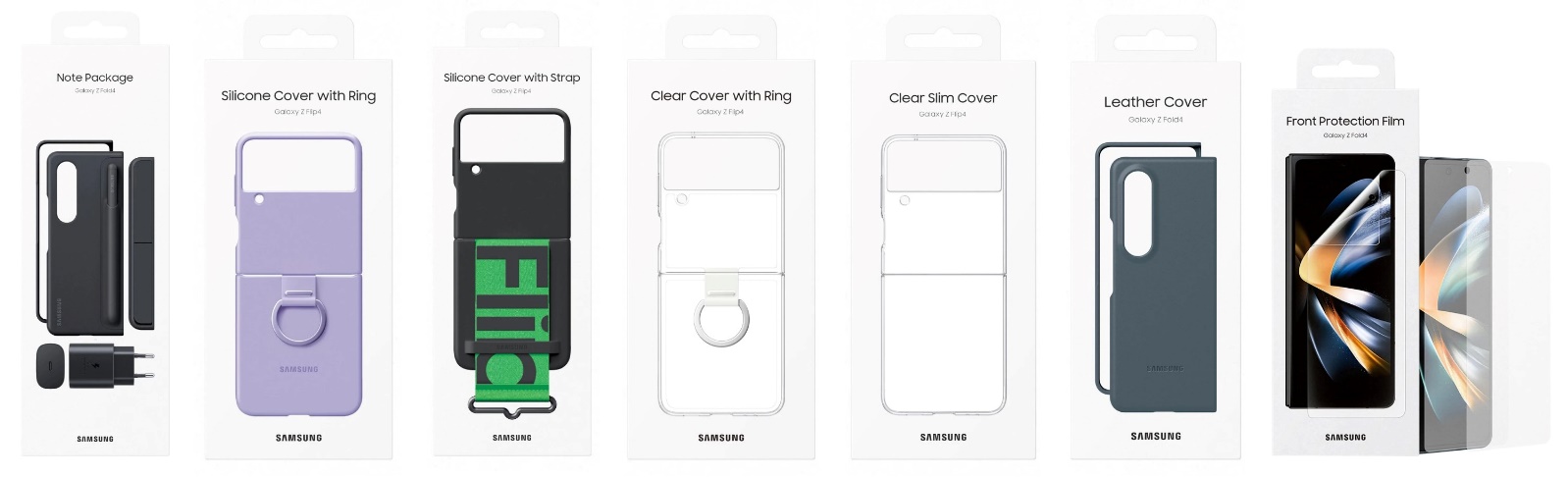 Galaxy Z Fold 4 and Z Flip 4 accessories