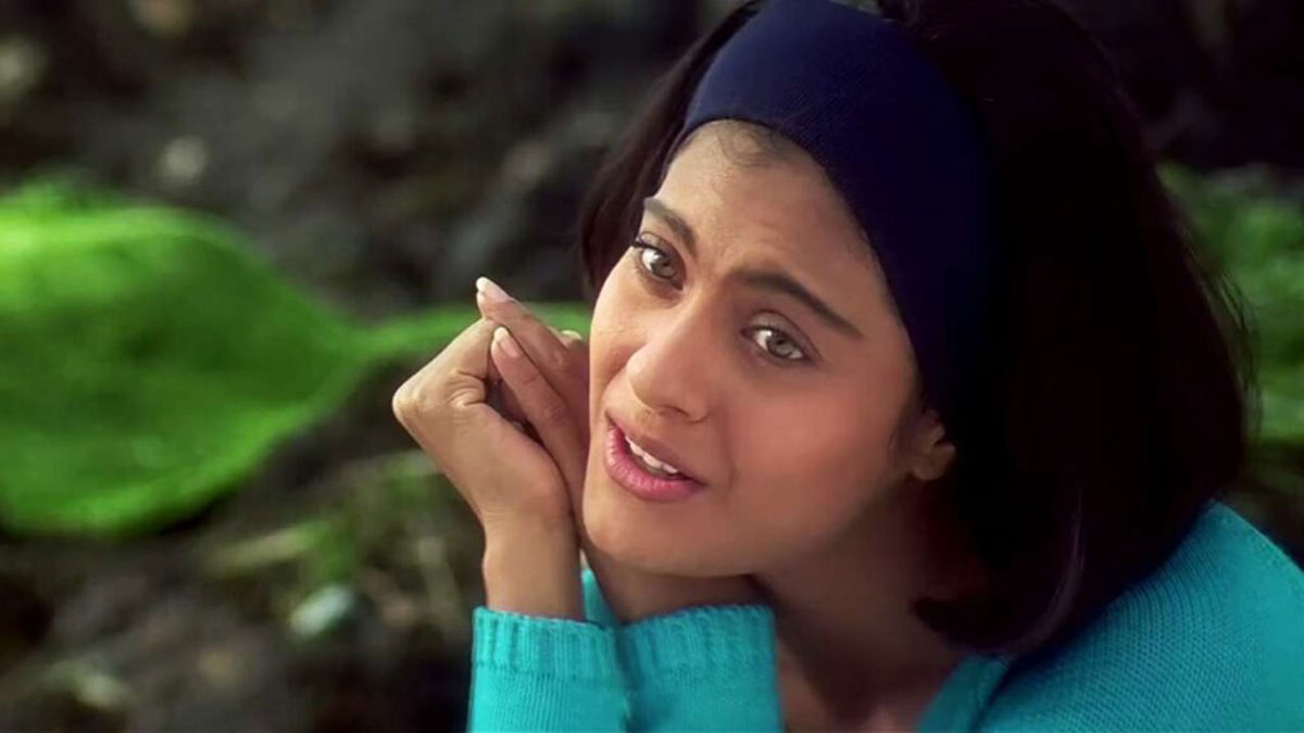 Kajol in the role of Anjali in the film Yuash Yuash, something happens