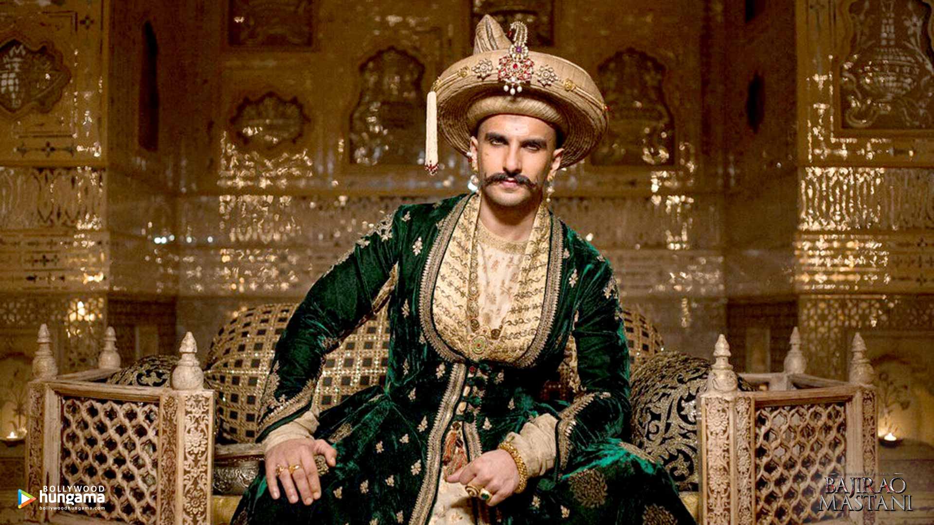 Ranveer Singh as Bajiro in Bajiro Mastani