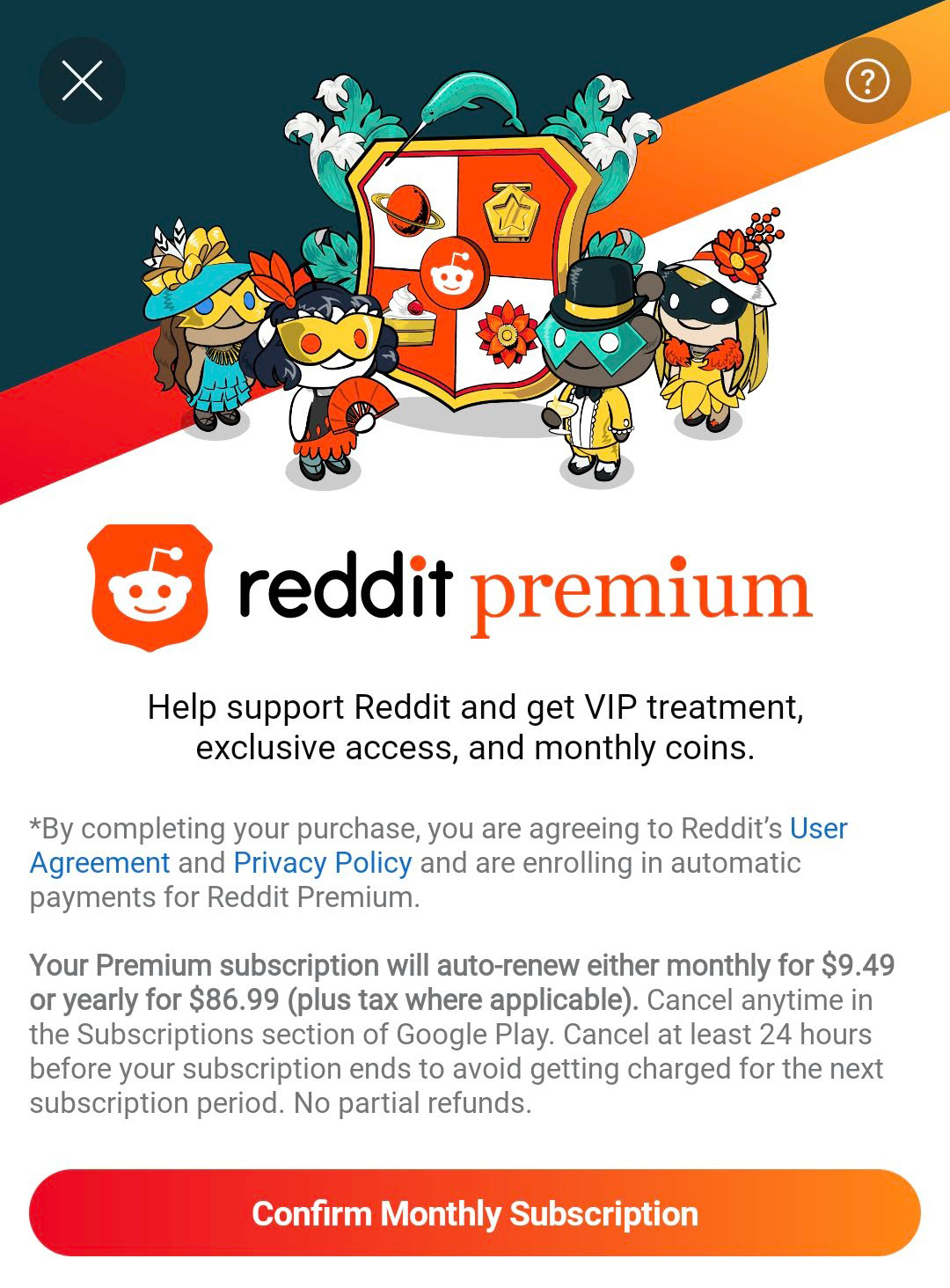 Reddit premium account