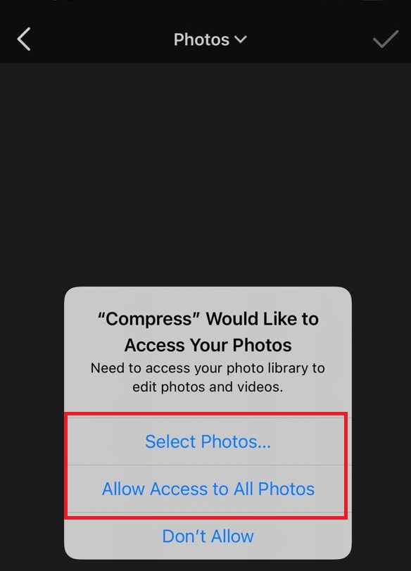 1- Reduce the volume of videos on iPhone with Video Compress
