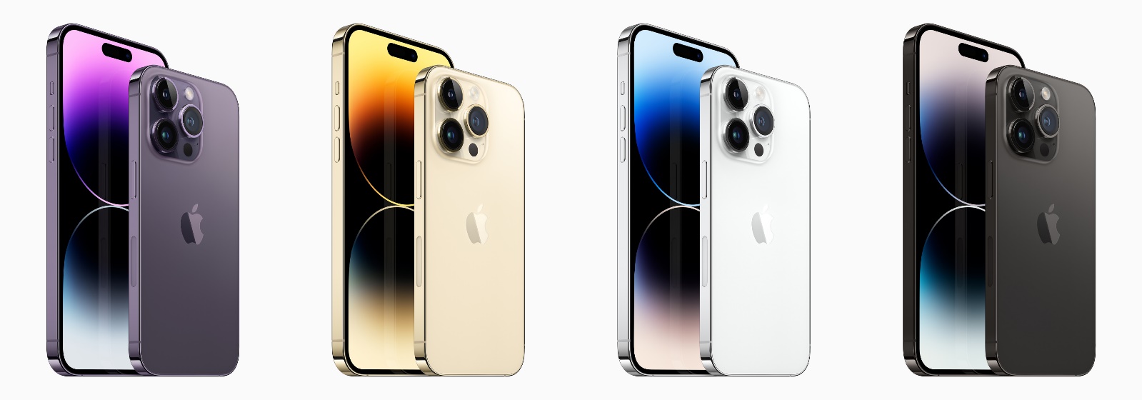 Apple's iPhone 14 Pro Max and iPhone 14 Pro colors