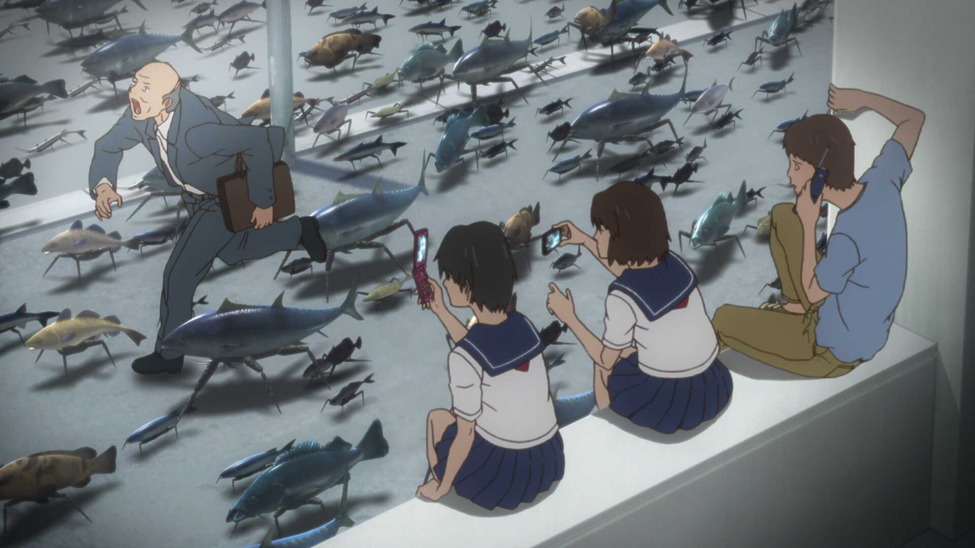 Attack of the special zombies of the anime GYO: Tokyo Fish Attack