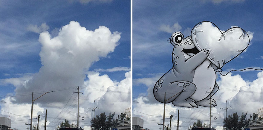 Emoticons in the clouds