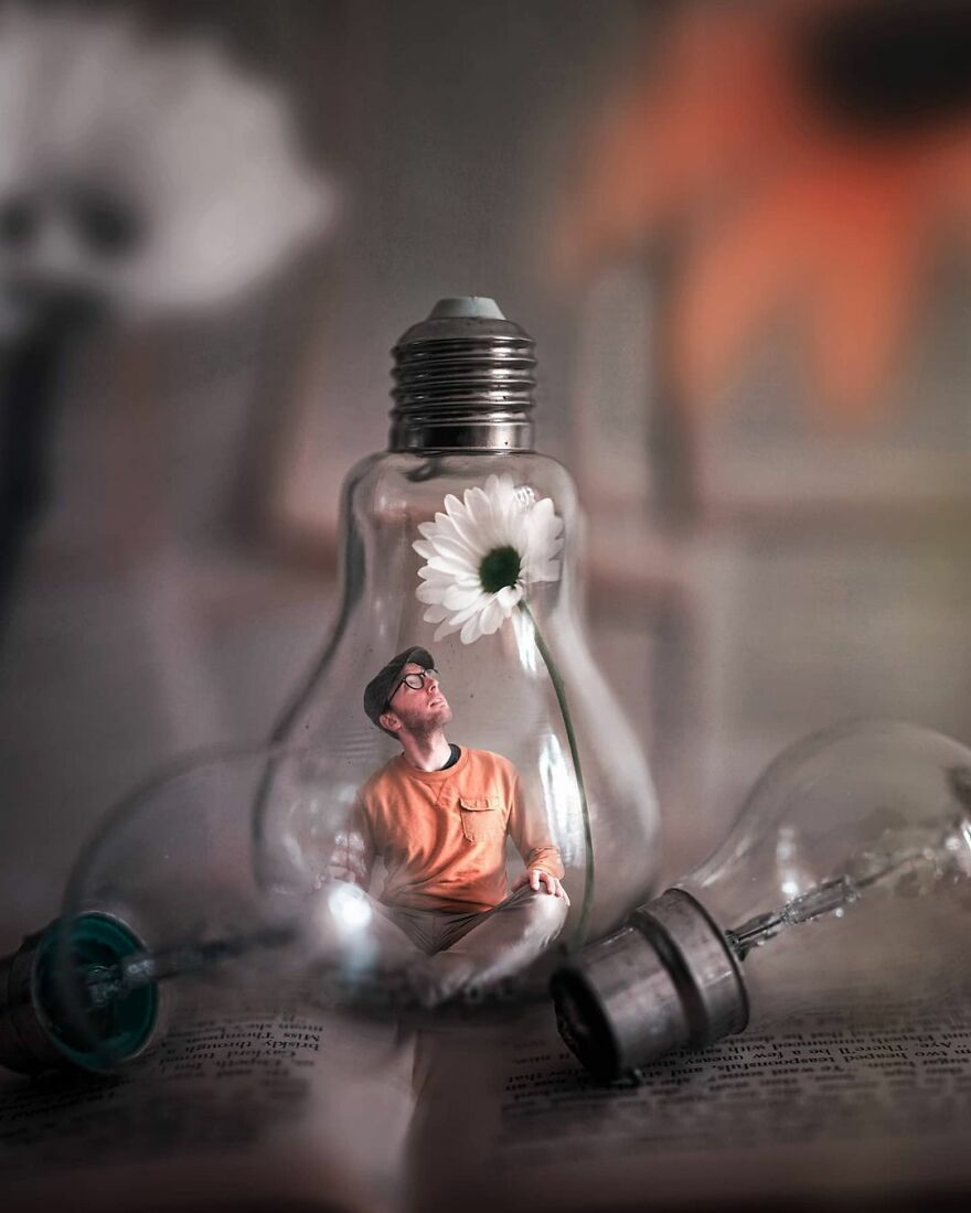 Magical world with miniature Photoshop