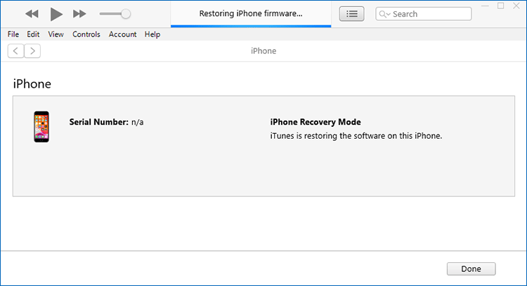 Restore iPhone with iTunes and IPSW file