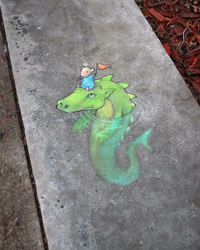 Street painting with chalk / David Zane