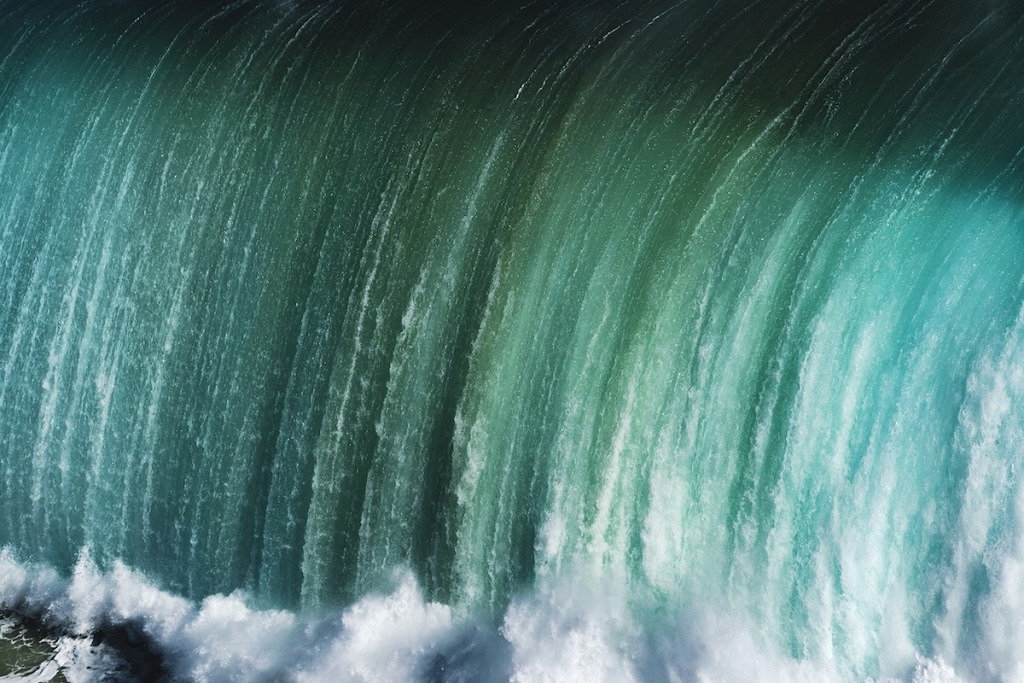 The beauty and power of sea waves