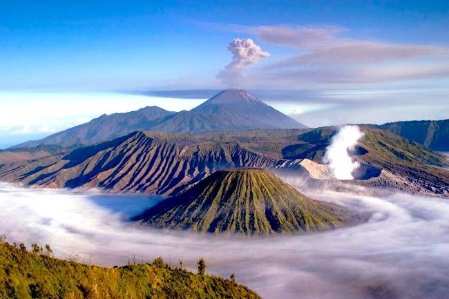 The mountains of Indonesia
