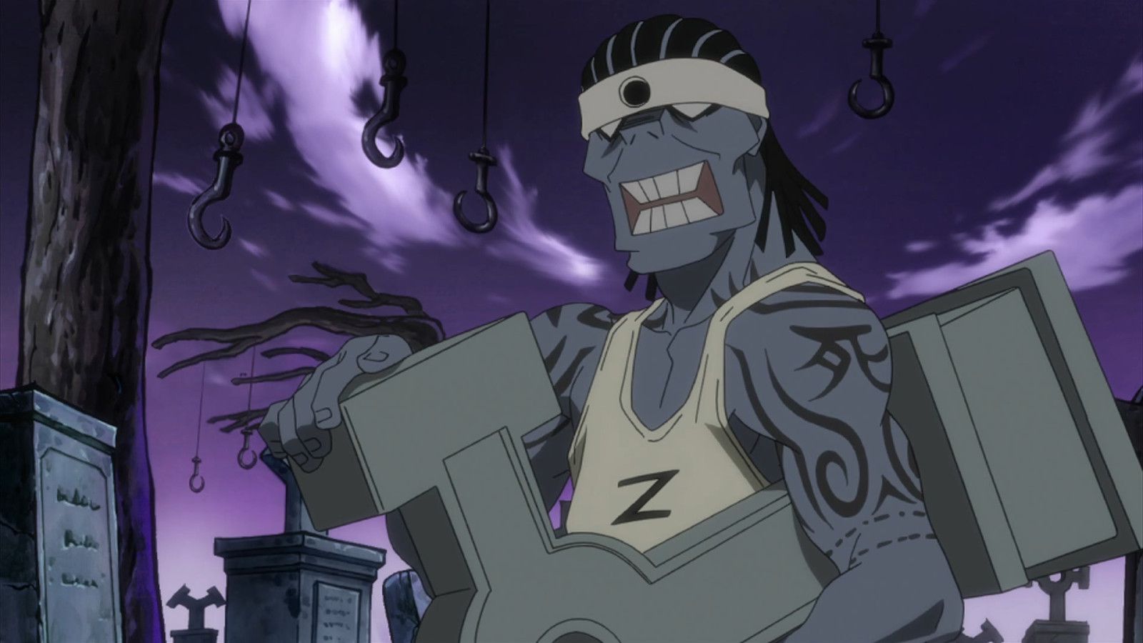 Zombie character in Sou Eater anime