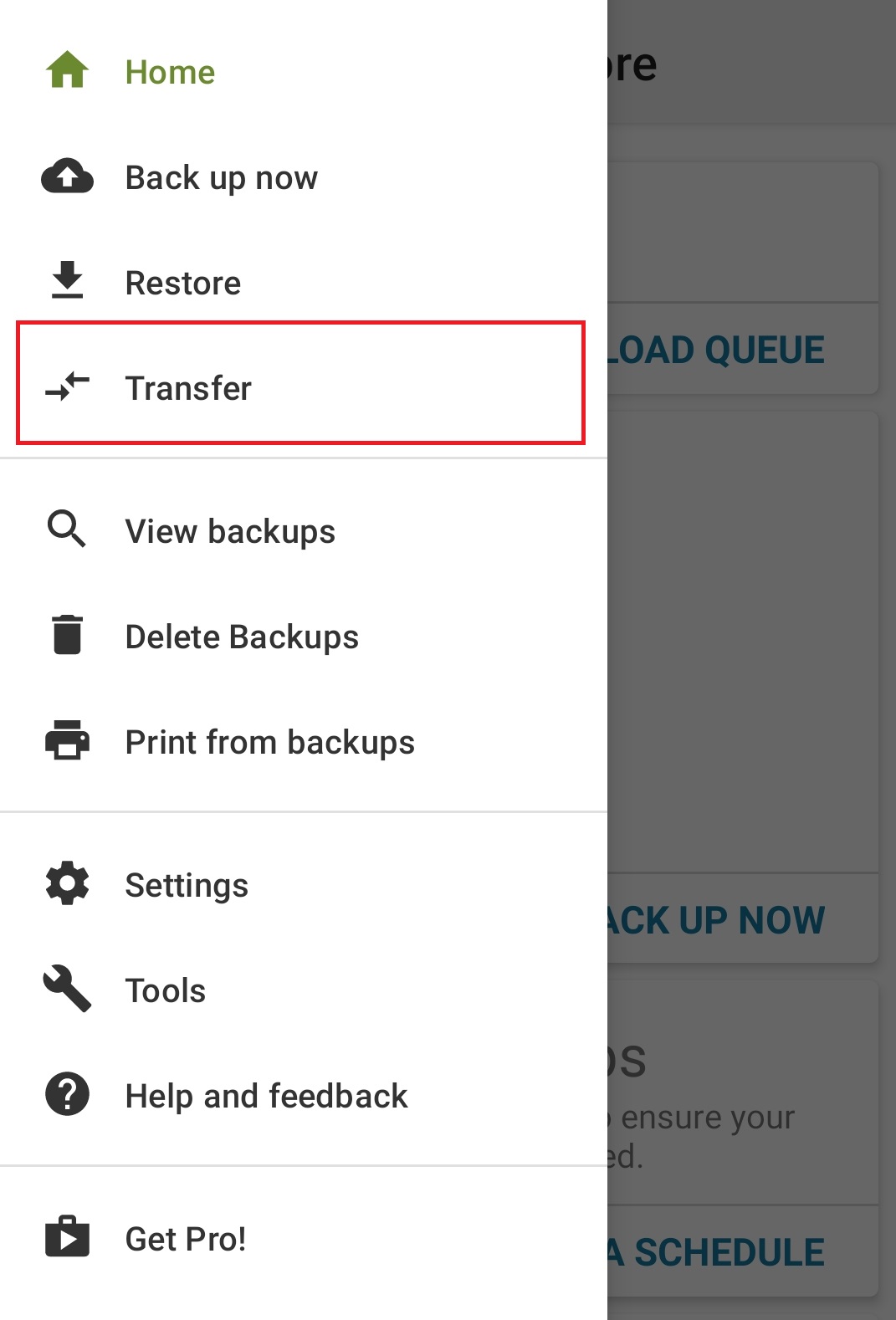 1-Transfer SMS to other Android phones with the SMS Backup & Restore program