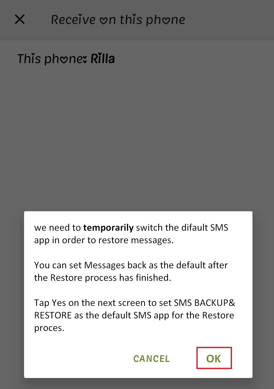 5- SMS transfer to other Android phones with the SMS Backup & Restore program