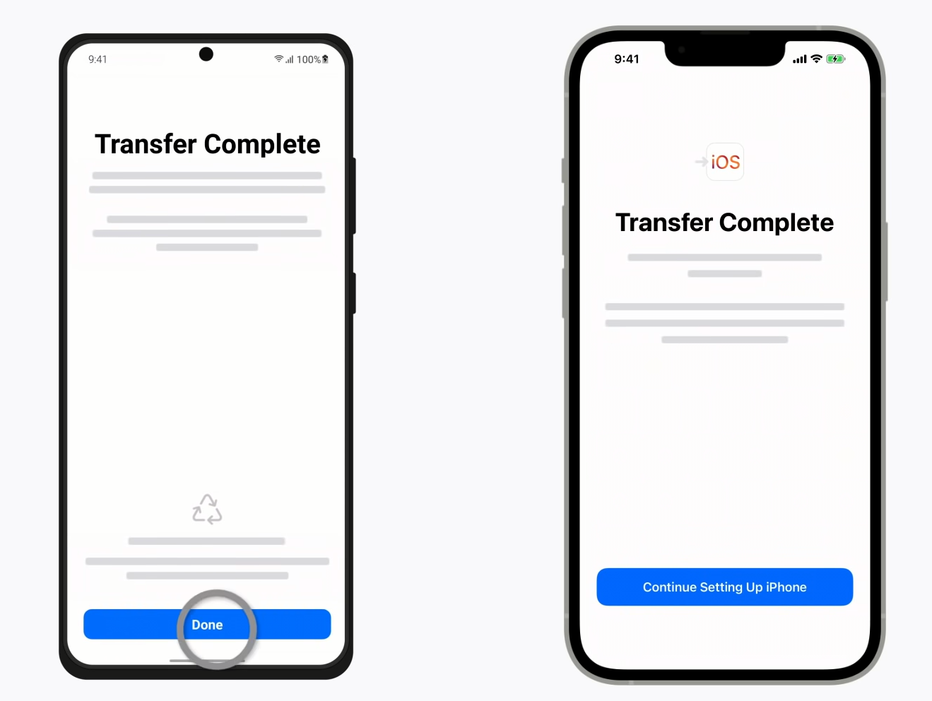 6- Transfer SMS to iPhone with Move to iOS app