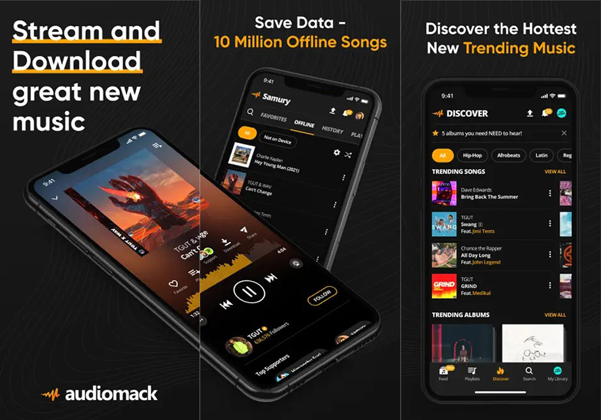 Audiomack app - download music for iPhone
