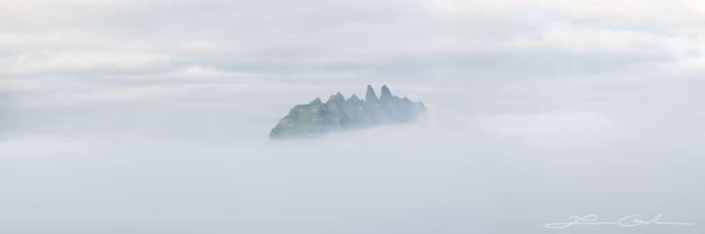 Faroe Islands in fog