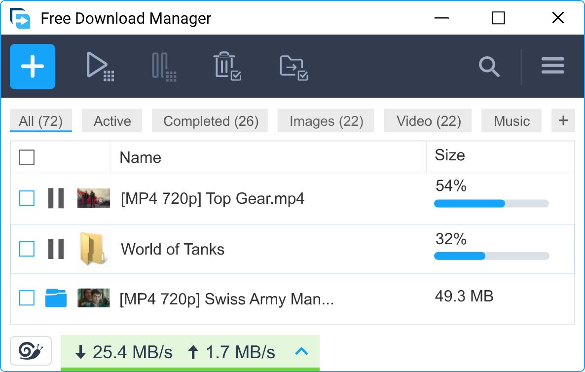 Free Download Manager download management program