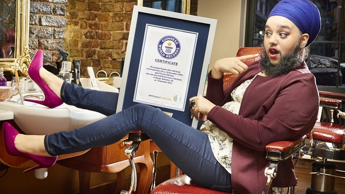 Guinness World Record/ world's youngest bearded woman
