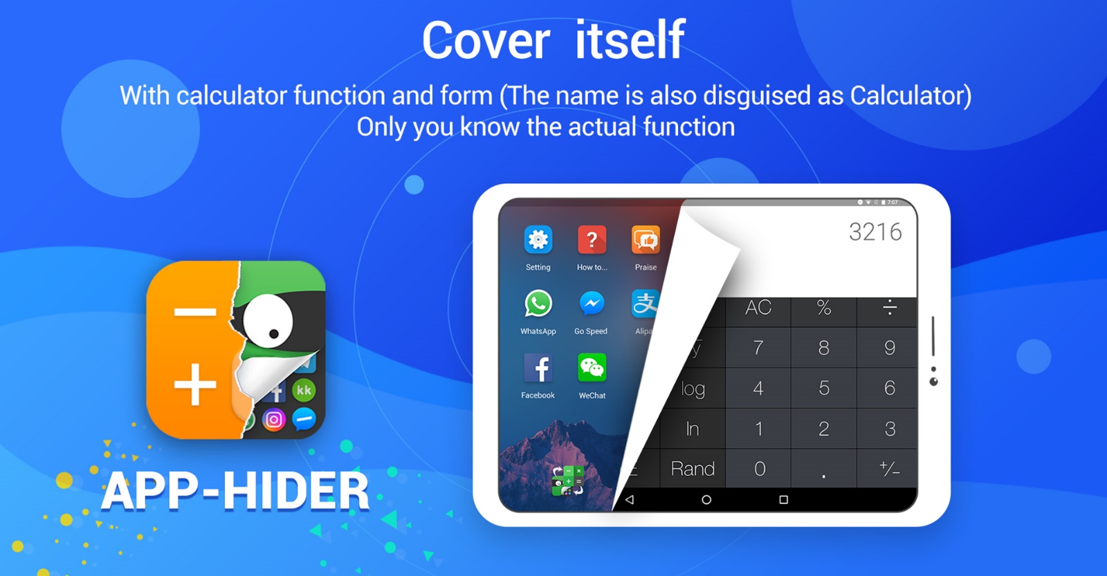 Introduction cover of App Hider application