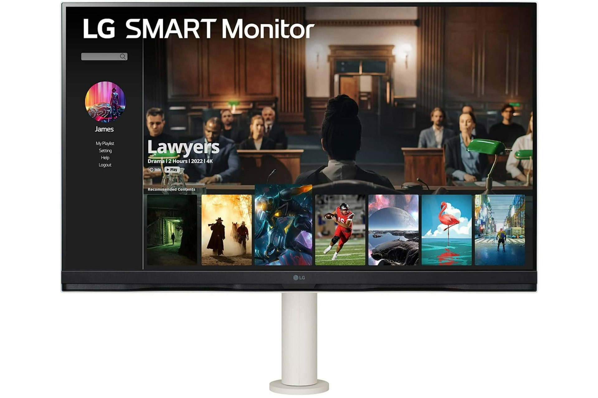 LG's first smart monitor LG 32SQ780S front view