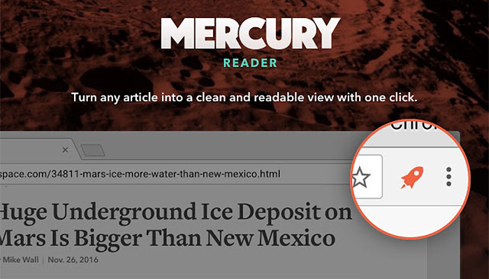 Mercury Reader plugin