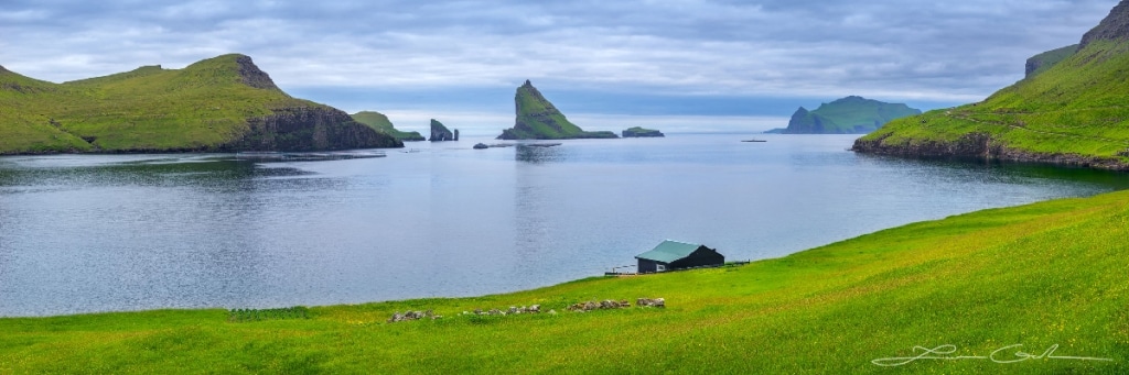 One of the inhabited islands of the Faroe Islands