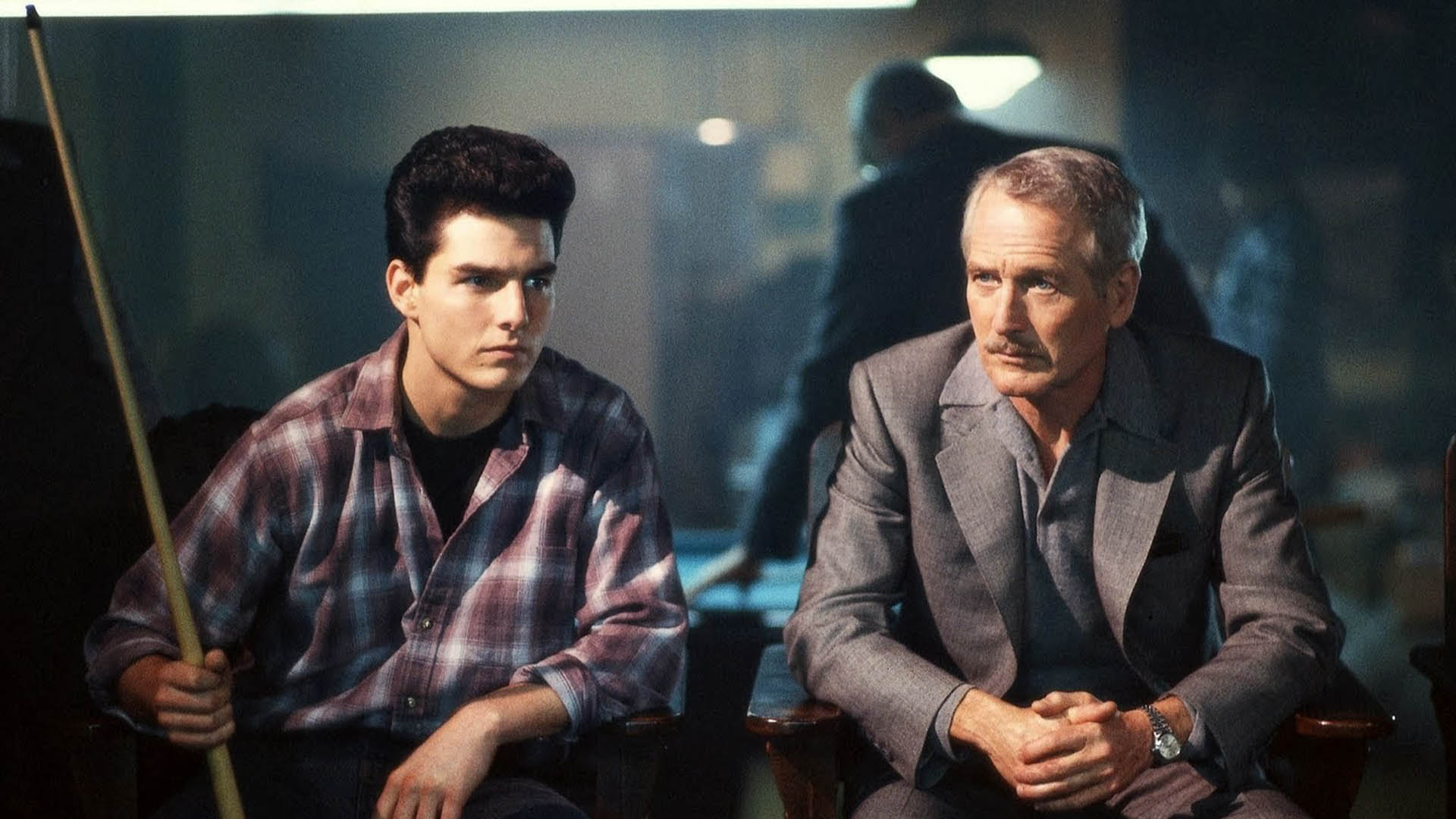 Paul Newman and Tom Cruise in The Color of Money