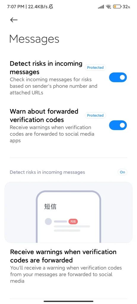 Security features of MIUI 14