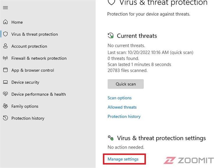 The fifth step is to temporarily disable Windows 11 antivirus