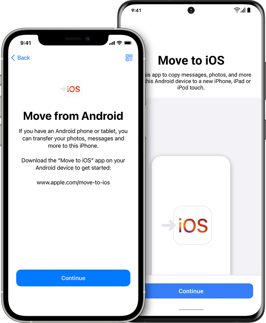 Transfer SMS to iPhone with the Move to iOS app