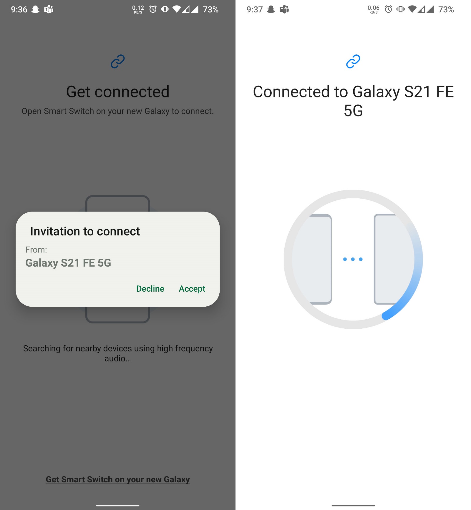 Transfer SMS with Samsung Smart Switch
