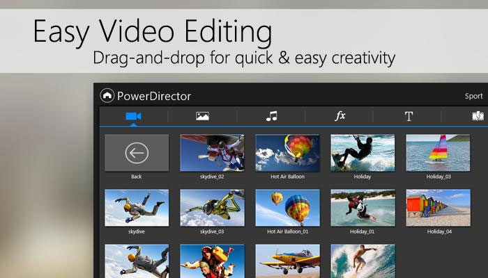 Video editing application - PowerDirector