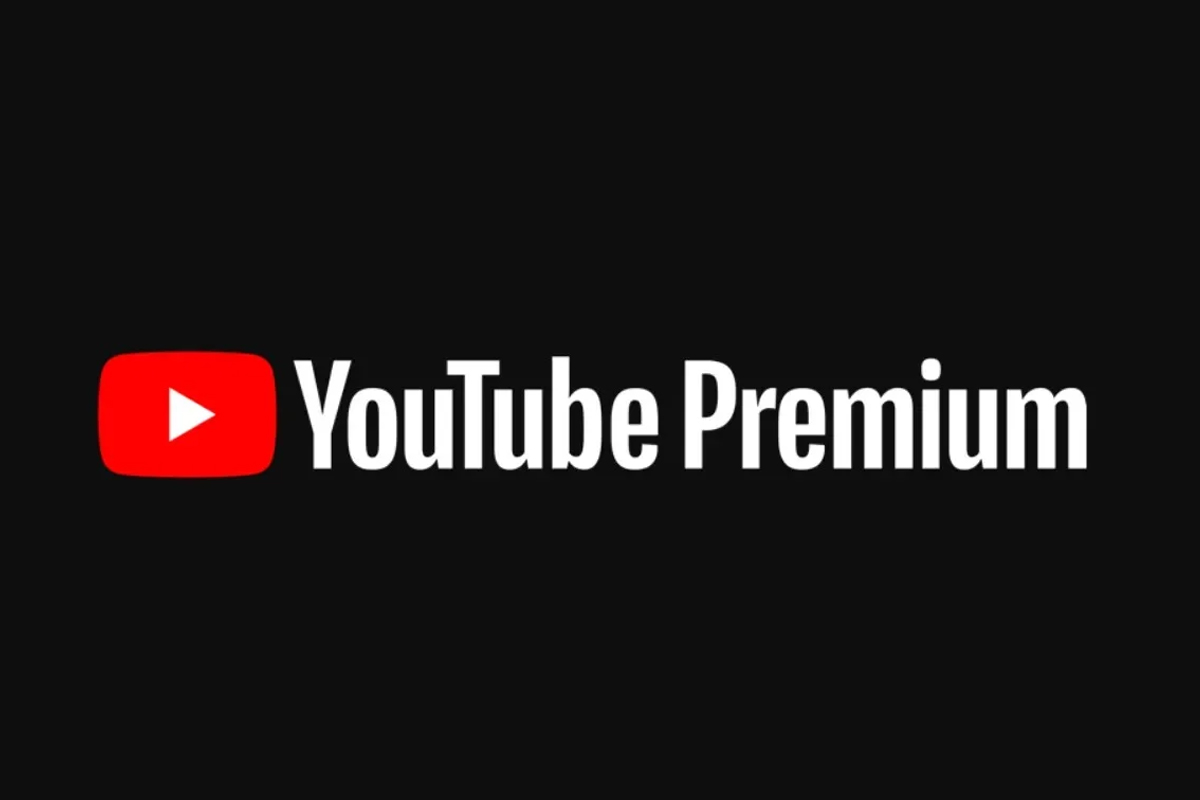 Youtube Premium logo on black background