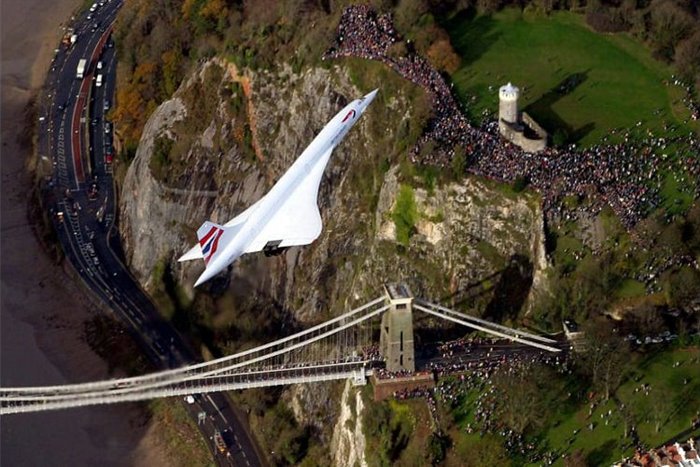 Behind the scenes of a memorable photo of the Concorde plane