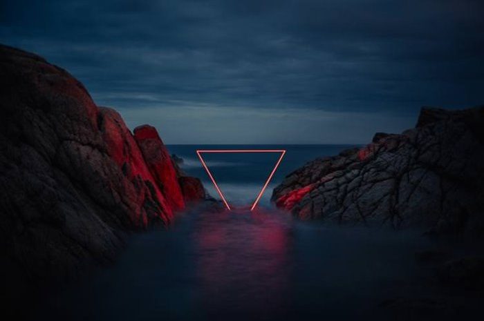 Photography using geometric lighting in landscapes and creating amazing images