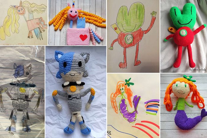 Toys Made From Children's Drawings