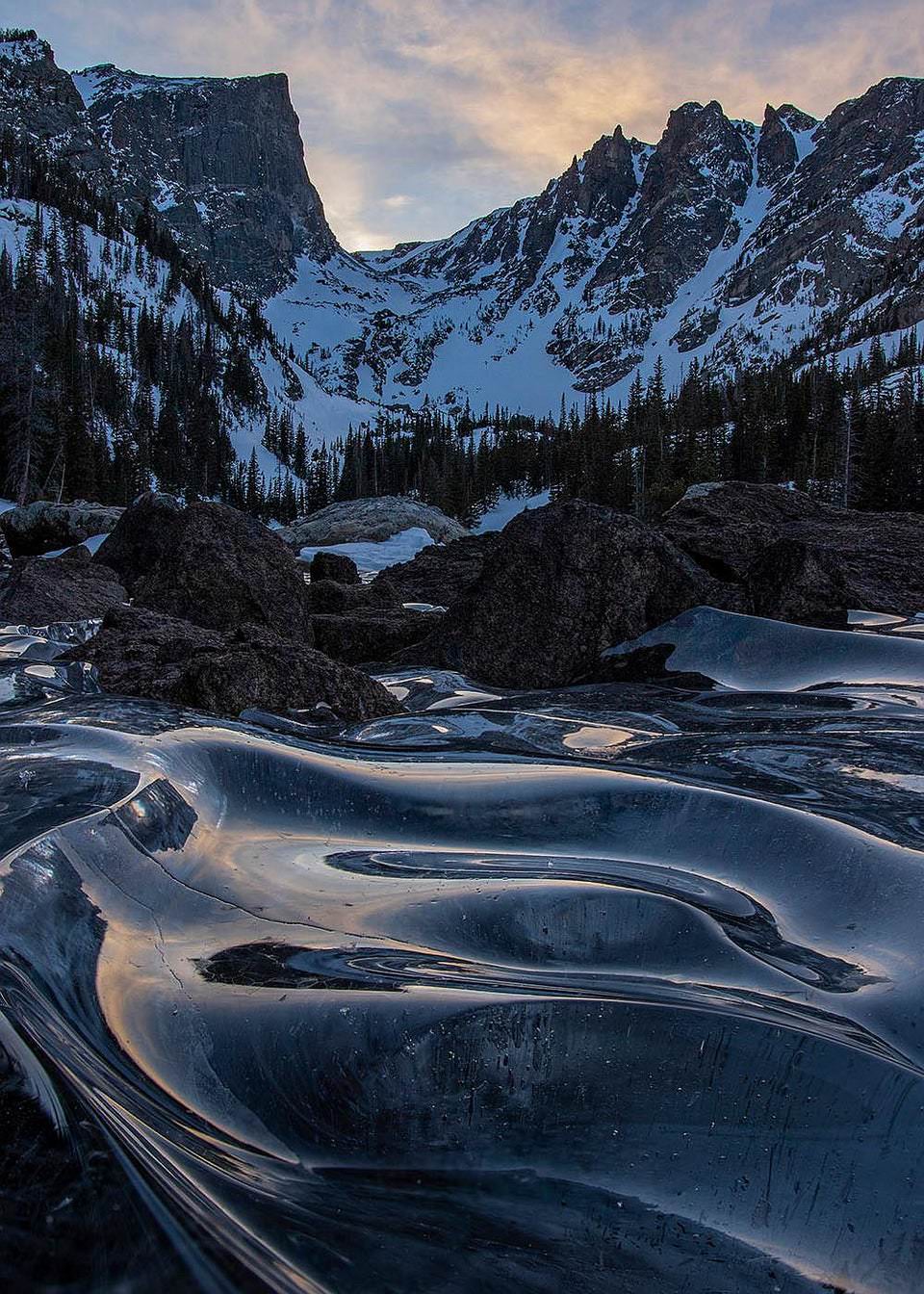 Early morning at a mountain lake in Colorado by photographer Eric Gross