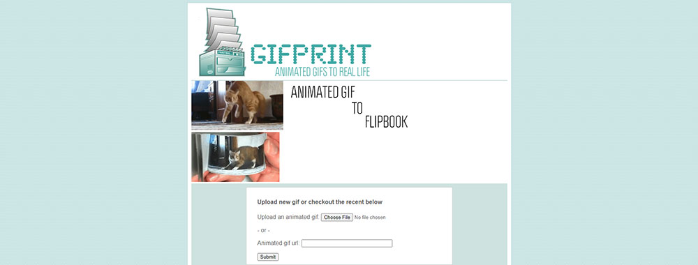 Gifprint website screenshot